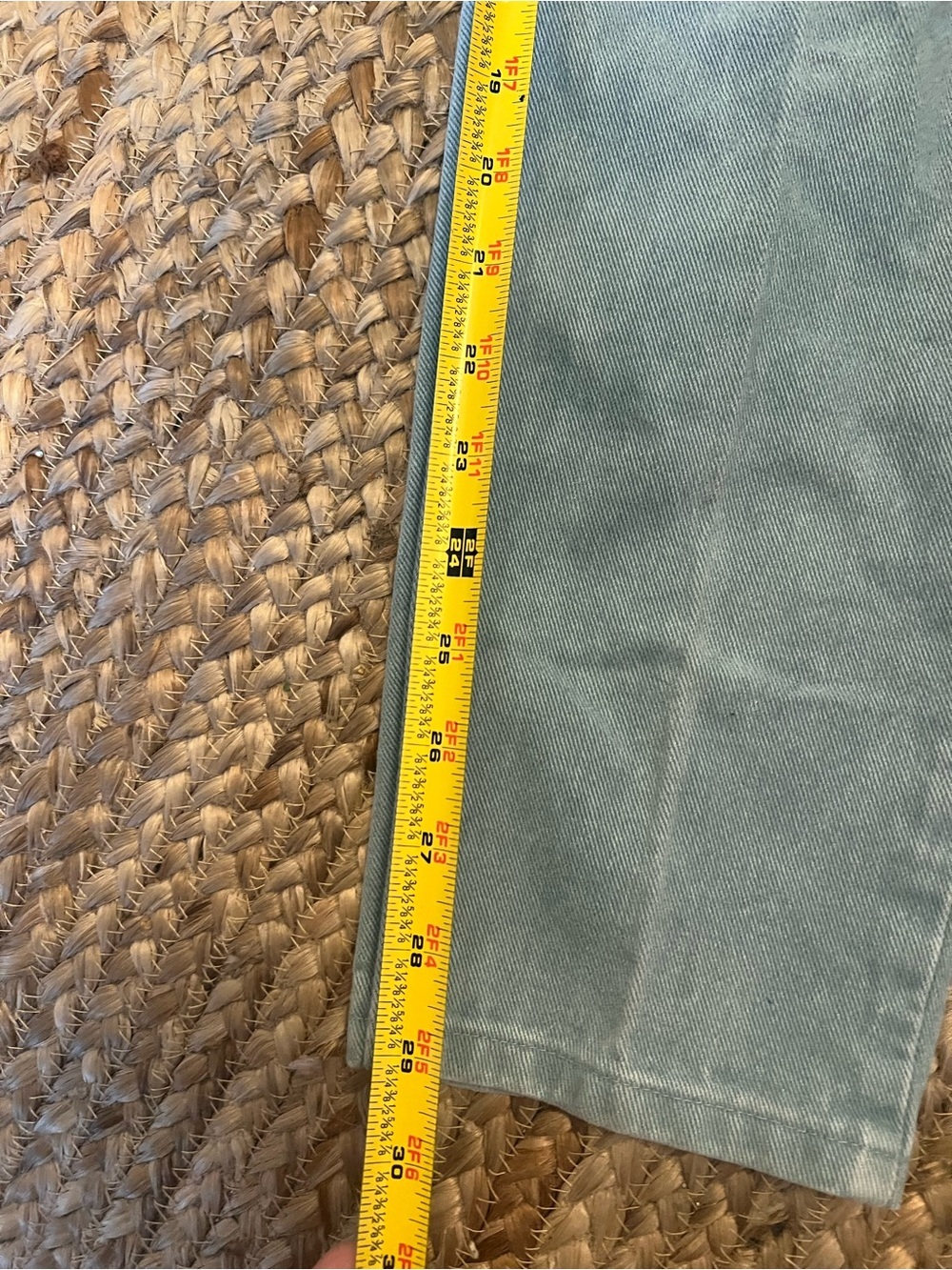 Vintage western wrangler women aqua jeans - Picture 6 of 7